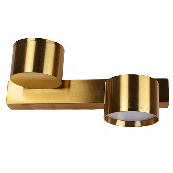 Arandela Doppio Latão 8W Dourado | DOP1AR01LT032
