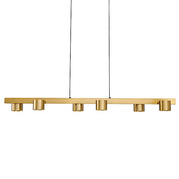 Pendente Doppio Latão 30w Dourado 120cm | DOP1PD01LT120