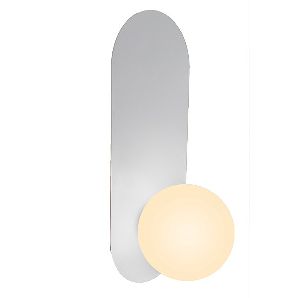 Arandela Lacrosse Branco Vidro Opalino G9 | LAC1AR01BR022
