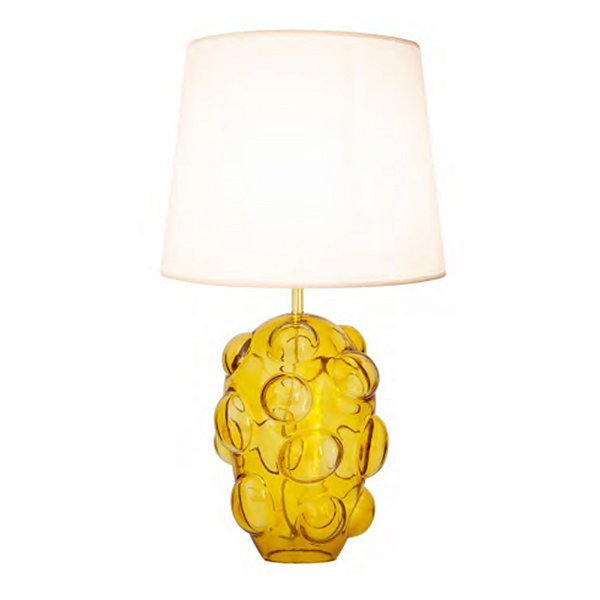 Base Abajur Sagu Âmbar Dourado Vidro Soprado | SAG1AB01AB045