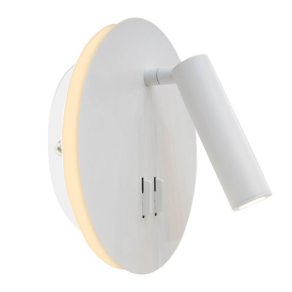 Arandela Skoop Branco 10W Cabeceira Quarto | SKO2AR01BR015
