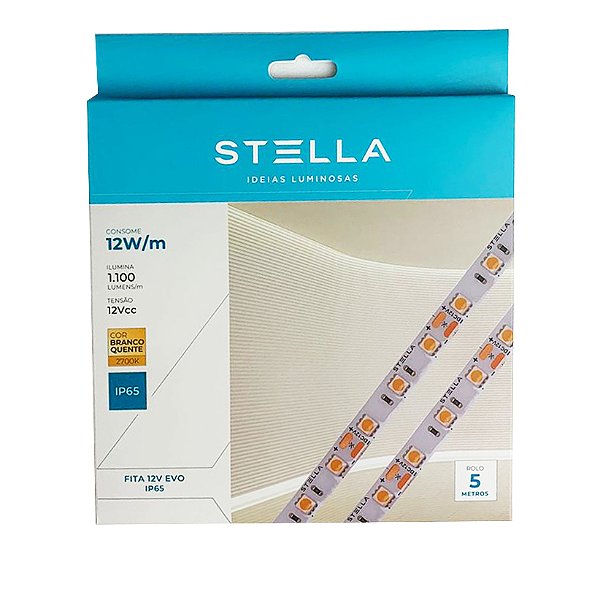 Fita Led 12w/m Stella 2700k Ip65 Externo Evo | STH6815/27
