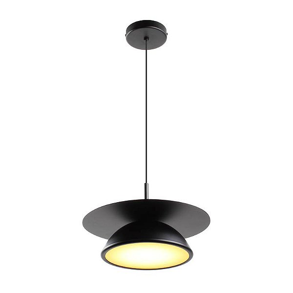 Pendente LID LED 3000k Bivolt 9w (D)27cm Metal - 1089