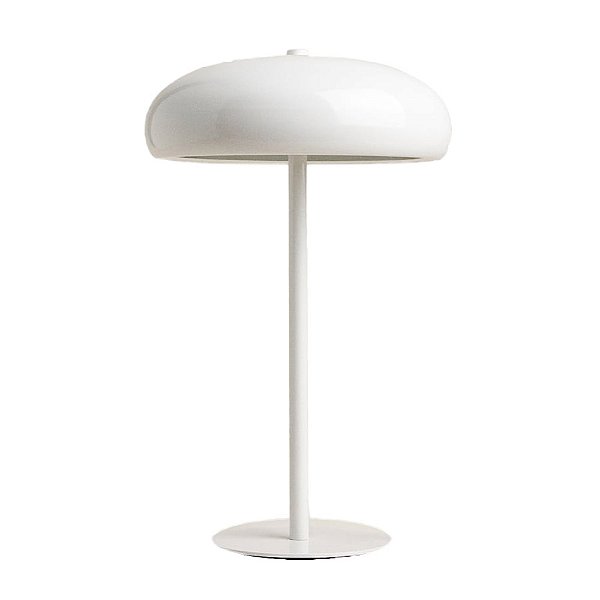 Abajur Coque Branco (D)25cm (A)40cm Cogumelo | COQ1AB01BR025