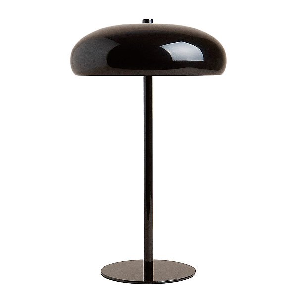 Abajur Coque Preto (D)25cm (A)40cm Cogumelo | COQ1AB01PT025