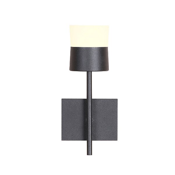 Arandela Juggle Preto (A)18,4cm Led 6W 3000K | JUG1AR01PT008