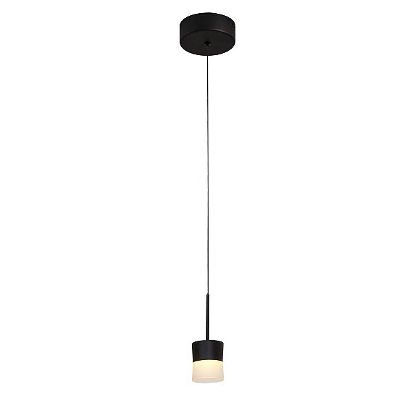 Pendente Juggle Preto (D)5,6cm (A)14,9cm Led 6W 3000K | JUG1PD01PT006
