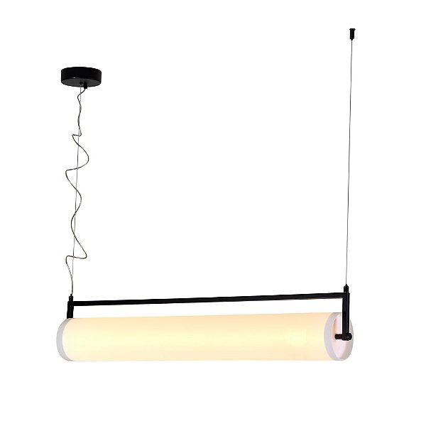 Pendente Barelo Linear Preto (C)93cm (A)18cm Led 20W 3000K | BAR1PD01BR092
