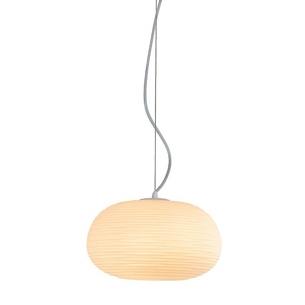 Pendente Vesper Opalino Branco (A)19cm E27 | VES3PD01OP033