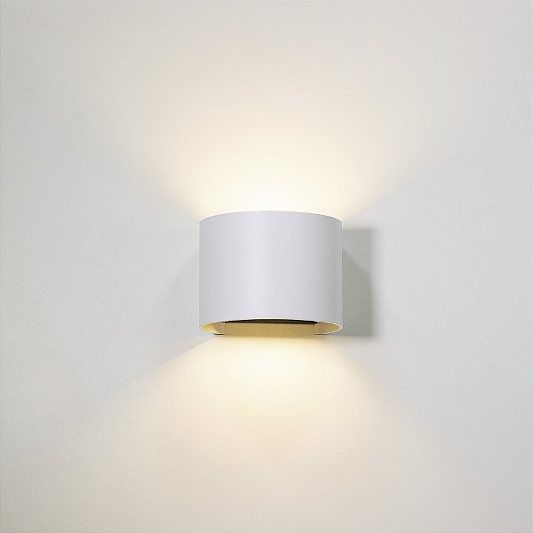 ARANDELA RONDO BRANCO Redonda Facho ajustável 6W 3000k