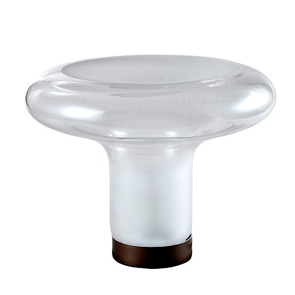 ABAJUR BOOM VIDRO CAFE (D)42CM (A)32CM 40W | BOO1AB01TR10