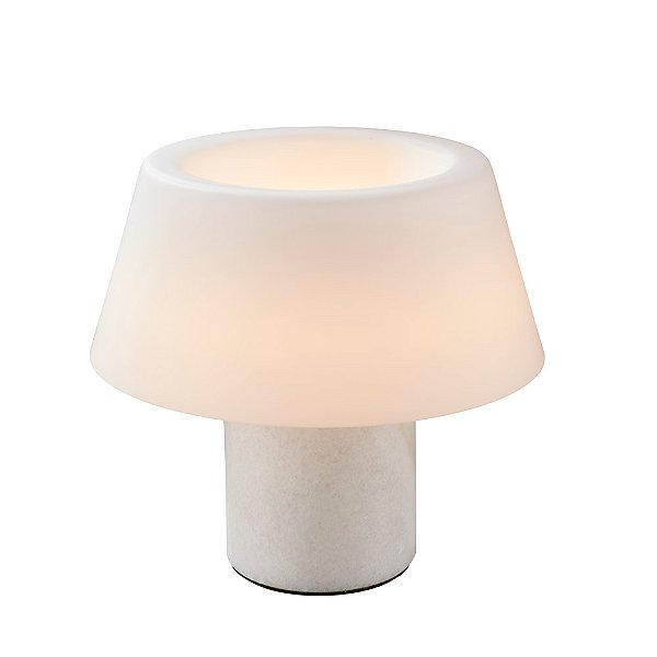 ABAJUR CAMPANA BRANCO (D)28CM LED 3000K | CAM1AB01BR10