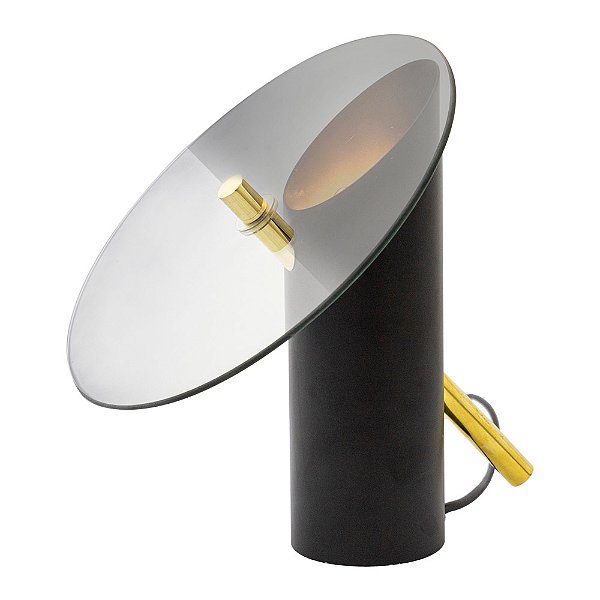 ABAJUR CICLO FUME PRETO (D)25CM (A)28CM 3000K | CIC1AB01FM10
