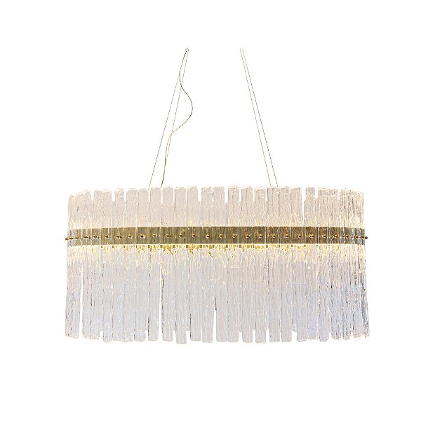 PENDENTE FREDDO VIDRO DOURADO (C)85CM (A)40CM | FRE1PD01TR20