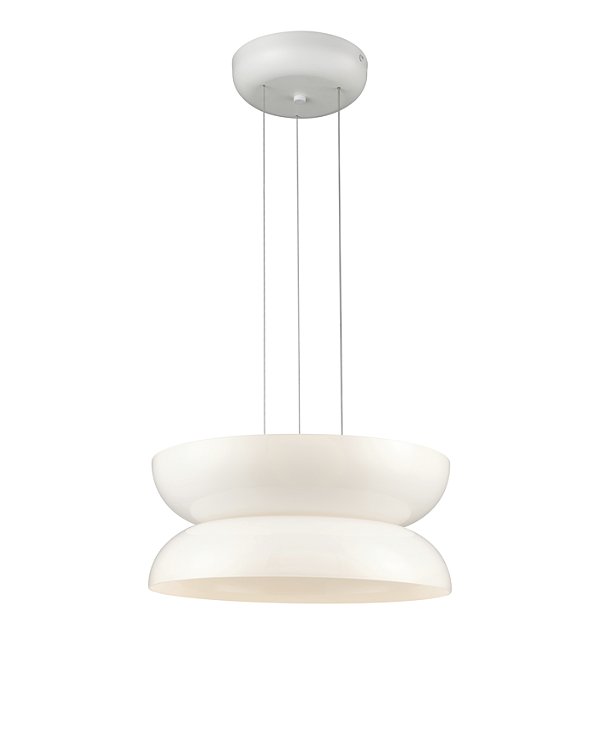 PENDENTE GAMELA BRANCO (D)43CM (A)18CM 10W | GAM1PD01OP20