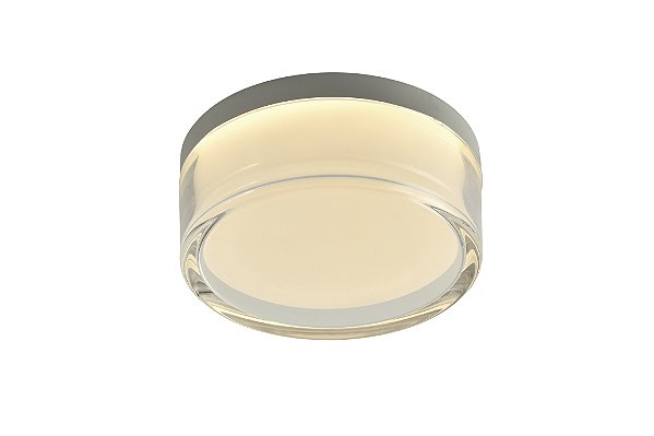 PLAFON PULSE TRANSPARENTE (D)19,5CM (A)8CM 24W | PUL1PL01BR10