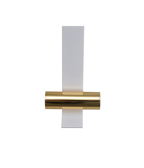 Arandela Bend Off-White e Dourado 5W 3000k | BEN1AR01OW10