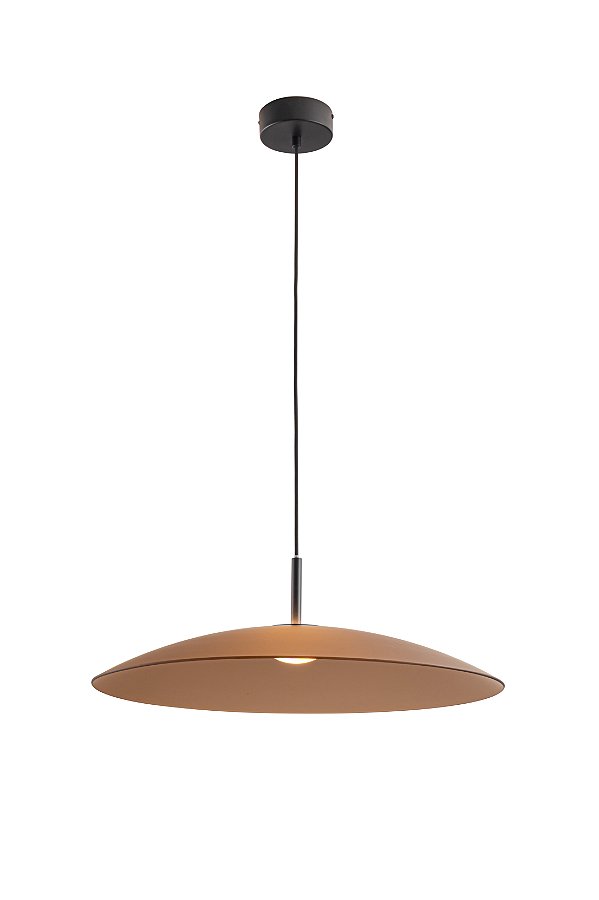 Pendente Chimbal Marrom (D)60Cm Vidro 3000K | CHI1PD01MA10