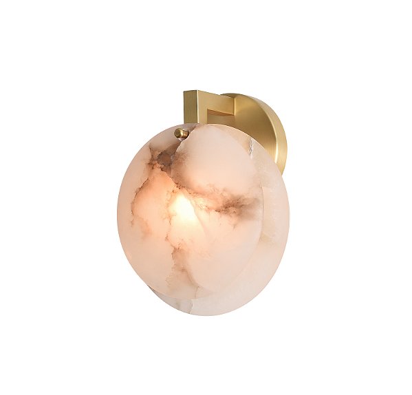 Arandela Mond Latão Alabastro (L)17Cm (C)16Cm | MON1AR01LT10