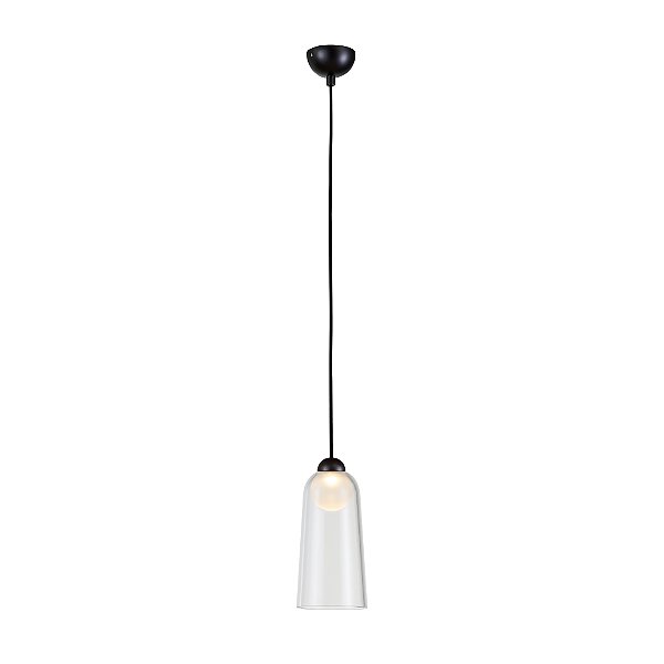 Pendente Windbell Vidro Grafite LED 6W 3000k | WIN1PD01TR10