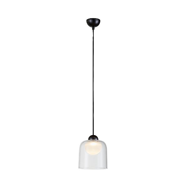 Pendente Windbell Vidro Grafite LED 6W 3000k | WIN2PD01TR10