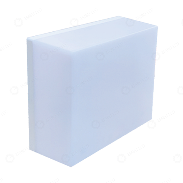 ARANDELA EXTERNA KUBO ICE MODERNA 6W 3000K IP65 ABS