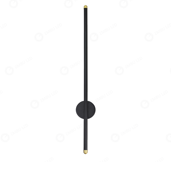 ARANDELA ONE WAY LUZ INDIRETA PRETO 20W 90CM ALUMÍNIO