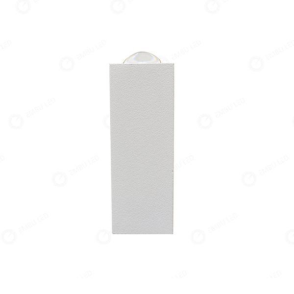 MINI ARANDELA BRANCO 1 FACHO DE LUZ 2W 3000K ALUMINIO