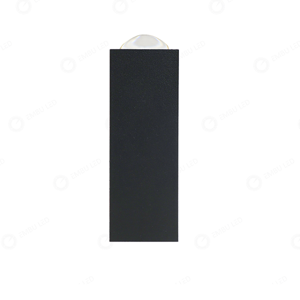 MINI ARANDELA PRETO 1 FACHO DE LUZ 2W 3000K ALUMINIO