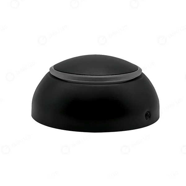 ARANDELA DIRECIONÁVEL ALUMINIO 360 LUZ INDIRETA PRETO 3000k