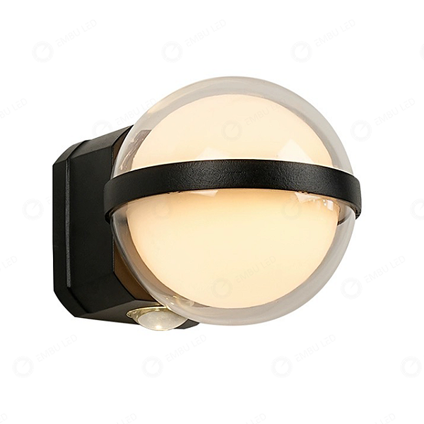 ARANDELA EXTERNA LED GLOBO ALUMINIO 6W 3000K BRANCO QUENTE