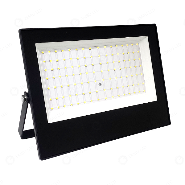 Refletor LED SMD MiniECO 100W 3000K Branco Quente Ip65 Externo