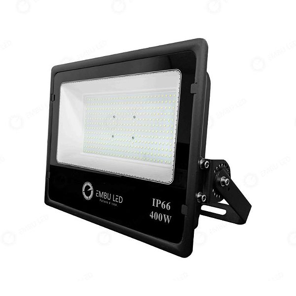 Refletor Led 400W Linha Premium 6500K Branco Frio Potente
