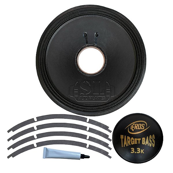 2 Kit Reparo Sl Compatível Com Eros Target Bass 3.3K 15pol.