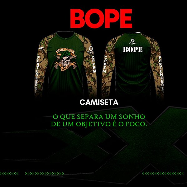 CAMISA MANGA LONGA  - BOPE