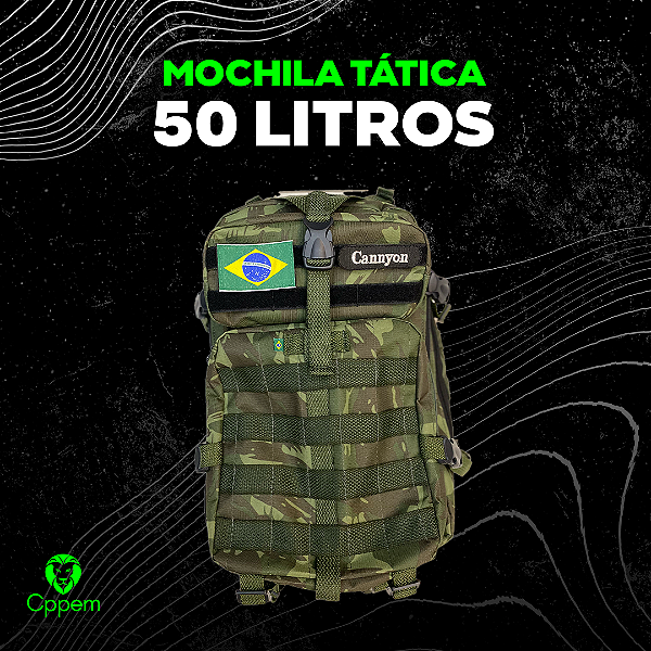 MOCHILA TÁTICA 50L CAMUFLADA