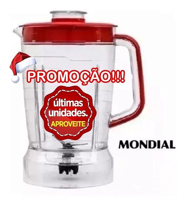 Copo Mondial Turbo Inox L1000 L1200 Vermelho