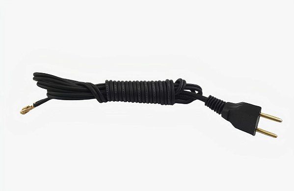 Fio 2 X 0,75mm²  Para Ferro De Passar Preto 1,80 Metros