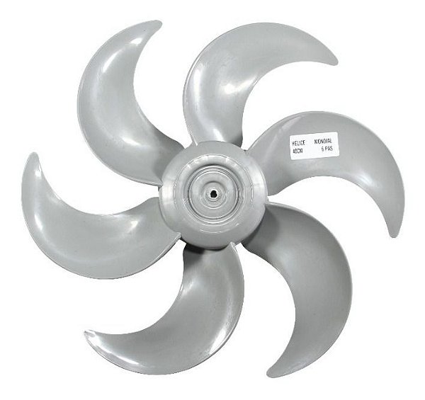 Hélice Mondial Cinza 40cm 6 Pás