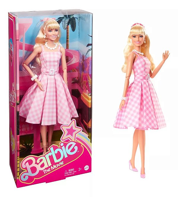 Boneca Barbie The Movie Dia Perfeito O Filme Vestido Rosa
