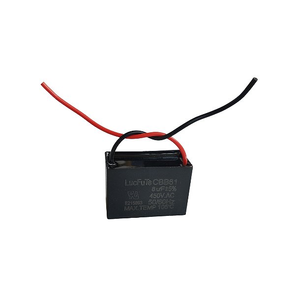 CAPACITOR QUADRADO CAP. CBB61 8UF 450VAC