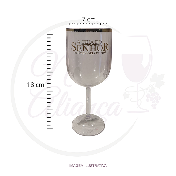 TAÇA PARA ENFEITE (PERSONALIZADA) COR:TRANSPARENTE