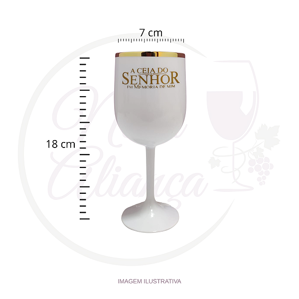 TAÇA PARA ENFEITE (PERSONALIZADA) COR:BRANCO