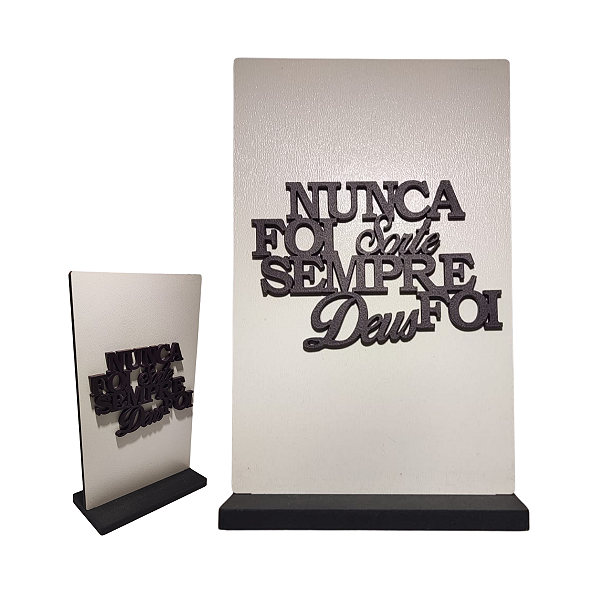 Plaquinha de MDF - Nunca foi sorte, sempre foi Deus.