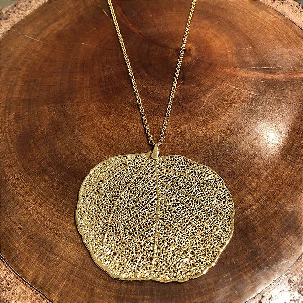 Colar Longo Folha do Cerrado G