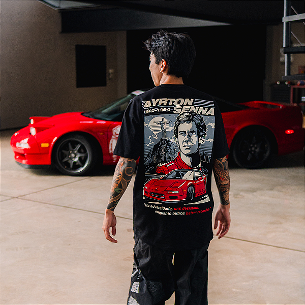 Camiseta Ayrton Senna - PRÉ-VENDA