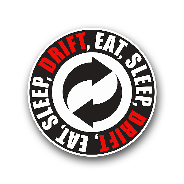 Adesivo Eat, Sleep, Drift