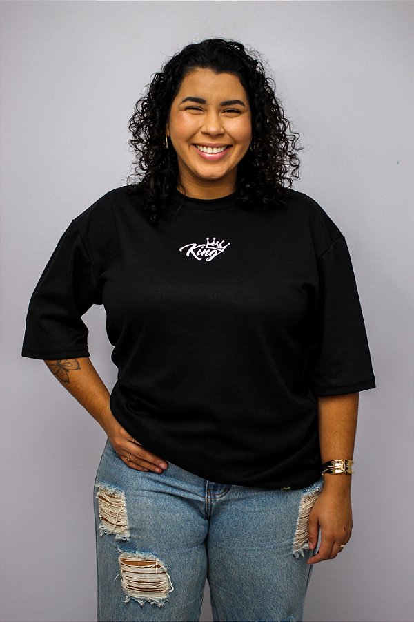 CAMISETA OVER TIGRE PRETA