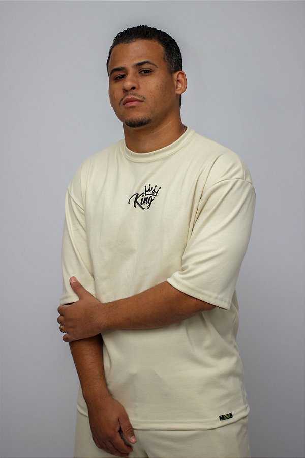 CONJUNTO OVER TIGRE BEGE