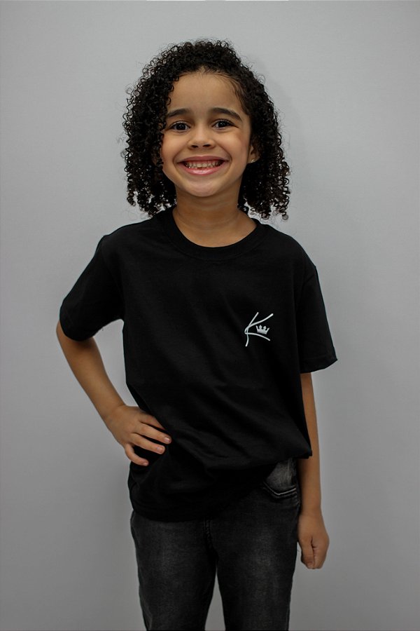 CAMISETA INFANTIL KING PRETA
